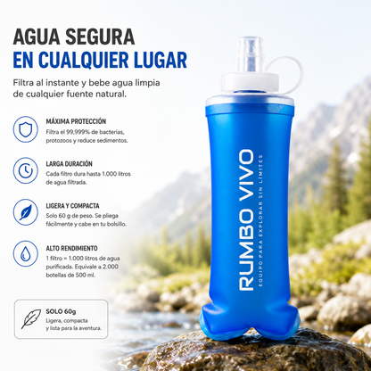 Botella Flexible | Filtro Reemplazable
